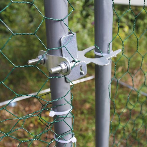 Enclos Poulailler 4mx2mx2m Cage Volière Parc Grillagé Animaux Volaille Canard