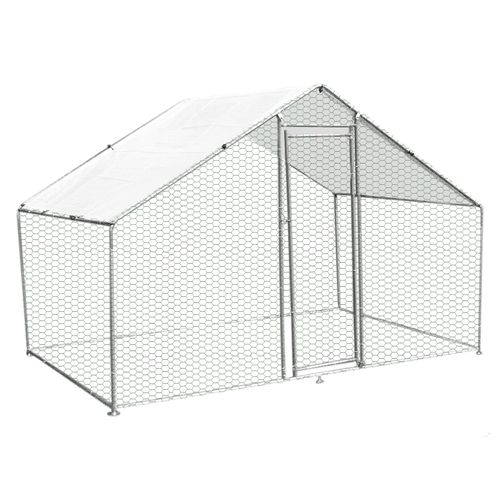 Enclos Poulailler 4mx2mx2m Cage Volière Parc Grillagé Animaux Volaille Canard