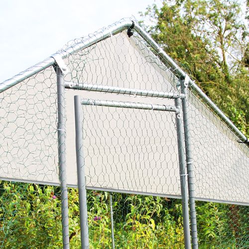 Enclos Poulailler 4mx2mx2m Cage Volière Parc Grillagé Animaux Volaille Canard