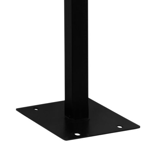 Piédestal En Fer Pour Boîte Aux Lettres 105 X 28 X 20 Cm Capacité Max 21kg