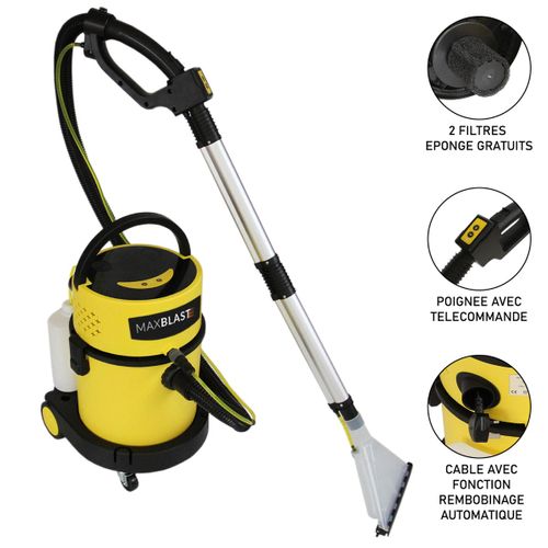 Aspirateur Shampouineuse  Fonction Sec et Humide 20L 1300 watts
