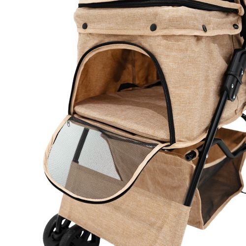 Poussette Pour Animal De Compagnie – Beige