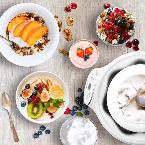 Ym1 Yaourtière électrique Avec écran Numérique Et 1 Pot En Céramique De 1500 Ml