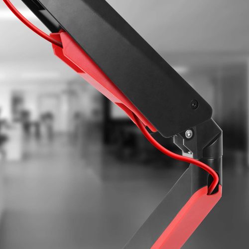 Dmgm5x1 Support De Moniteur - 15-32 Pouces - Lumière D'ambiance LED Rouge - Vesa 75/100 - Bras À Gaz