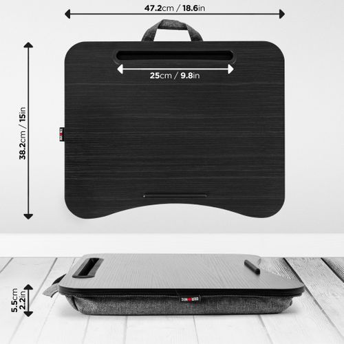 Dml432 Plateau Pour Ordinateur Portable Avec Coussin En Polystyrène - À Poser Sur Les Genoux