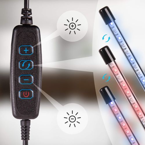 Glc24 Lampe De Croissance Horticole Double à Pince 40w - LED - Lumière De Culture Pour Plantes