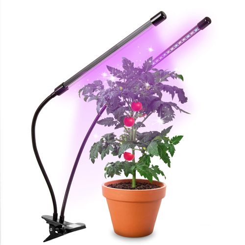 Glc24 Lampe De Croissance Horticole Double à Pince 40w - LED - Lumière De Culture Pour Plantes