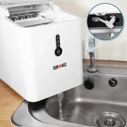 Machine à Glaçons Automatique - 9 Glaçons en 7 mn - 12 kg en 24h - Réservoir 1,5L - 120w - Icm120