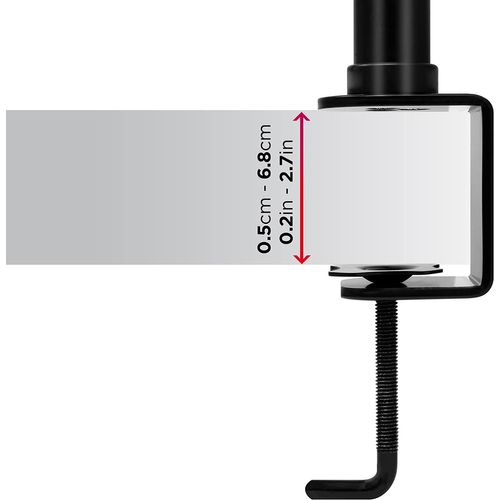 Dmt154 Bras Pour 4 Moniteurs D'ordinateur - Support D'écrans PC Articulé Avec Potence 100 Cm