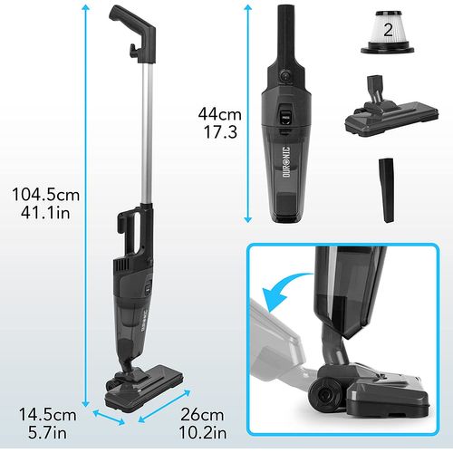 Aspirateur Balai Et À Main De 600w - Sans Sac - Léger - 2 Filtres Hepa Fournis - Vc9