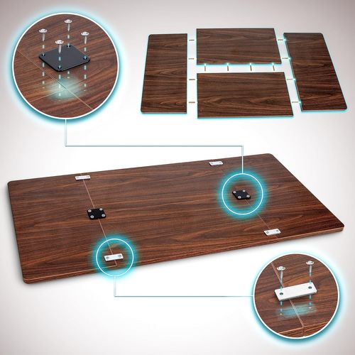 Tt160 Wt Plateau Pour Bureau Assis Debout De 160 X 60 X 2cm Duronic