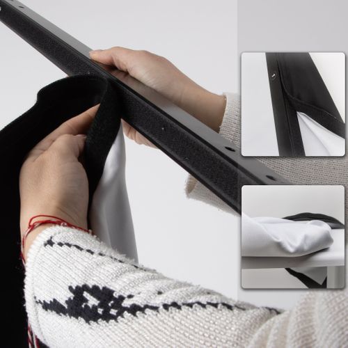Écran De Projection Portable 254 Cm (100 Pouces) - Format 16:9 - Pliable Et Anti-plis - Pour Cinéma Maison, Extérieur, Bureau, école, Camping - 7