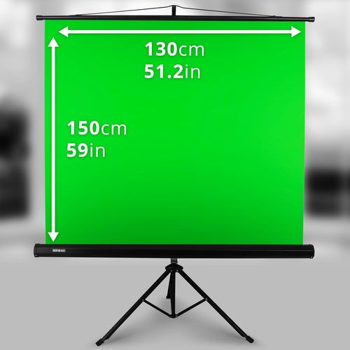 Fond Vert De 150 X 130cm Décor Des Vidéos Et Du Contenu Duronic Tps13 Gn