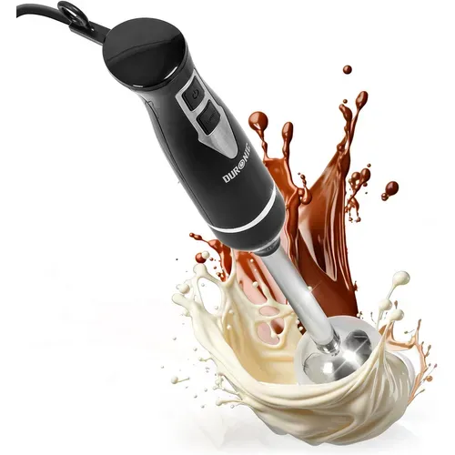 Mixeur Plongeant à Main 350w 2 Réglages De Vitesses 2 Lames Inox Résiste à La Chaleur Hb35b