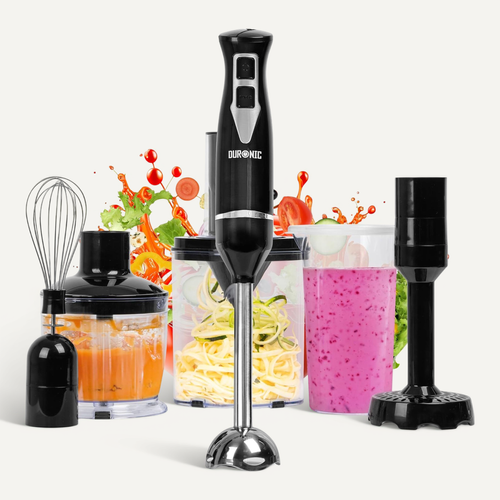 Mixeur Plongeant à Main 350w 2 Vitesses 2x Lames En Inox Presse-purée Hachoir - Hb35 Bundle