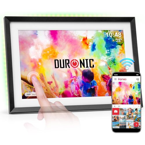 Frameo Pf2a Bk Cadre Photo Numérique Connecté Ecran Tactile 10,1 Pouces Lecteur Photo Vidéo