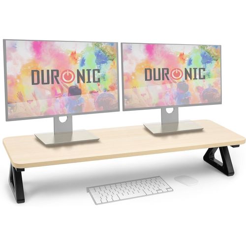 Dm06-2 Nl Support Pour Deux Moniteurs En Mdf 82 X 30 Cm Rehausseur D'écran D'ordinateur