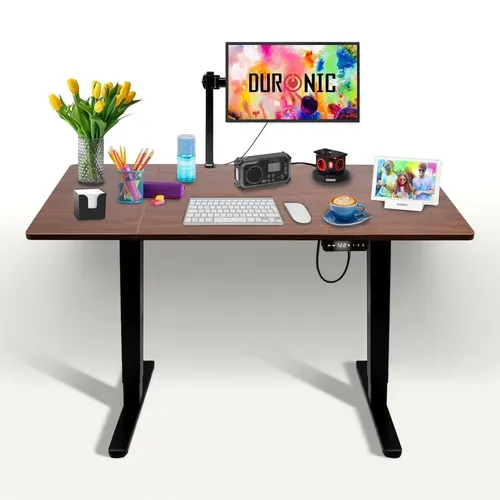 Bureau Assis-debout électrique Avec Plateau De 120cm Hauteur 72-118cm Max 70kg Duronic Cd120 Bt