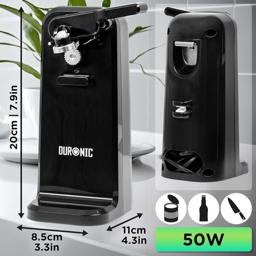 Co40 Bk Ouvre-boîte électrique 50w Ouvre Boites Automatique Aiguiseur De Couteaux Décapsuleur