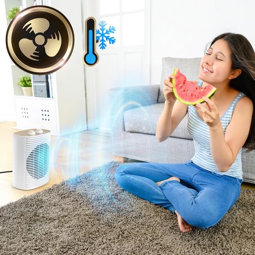 Hv32 We Radiateur Soufflant électrique 2000w Thermostat Réglable Mode éco Mode Turbo Ventilateur