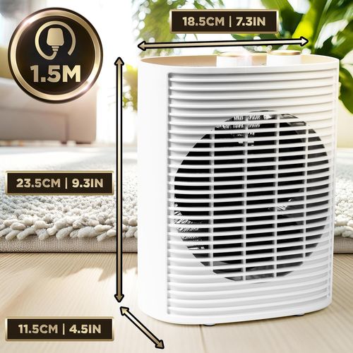 Hv32 We Radiateur Soufflant électrique 2000w Thermostat Réglable Mode éco Mode Turbo Ventilateur
