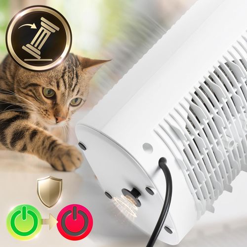 Hv32 We Radiateur Soufflant électrique 2000w Thermostat Réglable Mode éco Mode Turbo Ventilateur
