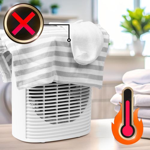 Hv32 We Radiateur Soufflant électrique 2000w Thermostat Réglable Mode éco Mode Turbo Ventilateur