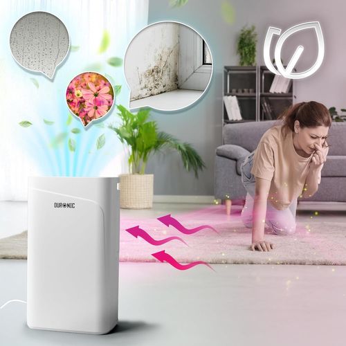 Dh121 Déshumidificateur 300w Jusqu'à 12l D'eau Par Jour Réservoir 2,1l Minuteur 1 à 24h