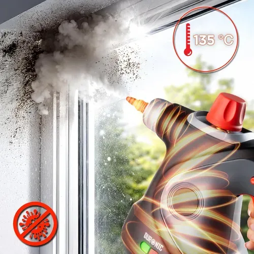 Sc32 Bk Nettoyeur Vapeur À Main 1050w Réservoir De 350 Ml Nettoyage À La Vapeur Pour Tissus Douche