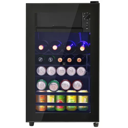 Mini Réfrigérateur Cube Noir 6l+70l