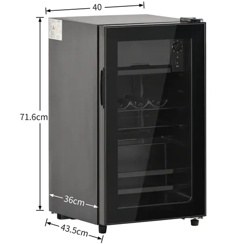 Mini Réfrigérateur Cube Noir 6l+70l