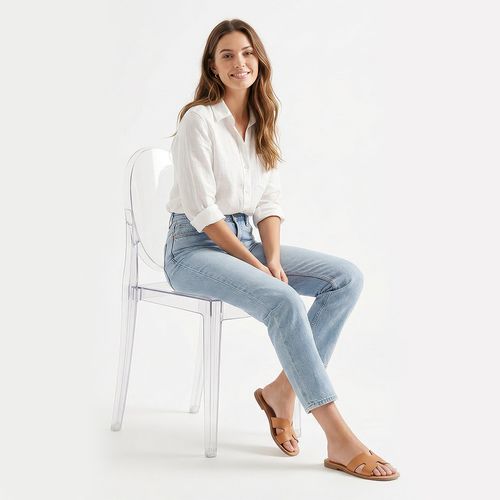 Chaise Transparente De Salle à Manger - Victoire  Violet Transparent