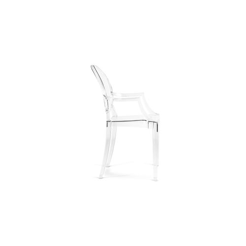 X4 Fauteuil Louis King Design Transparent Vert Transparent