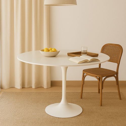 Table Tulipe Ronde - 120 Cm Blanc