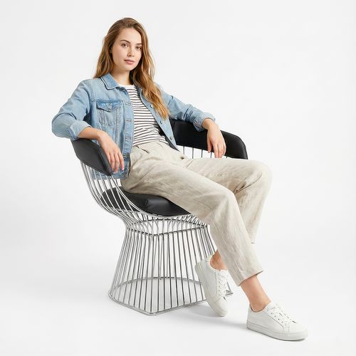 Chaise Cylinder - Cuir Premium Noir