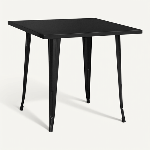 Table Bistrot Metalix - Métal Noir
