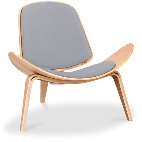 Fauteuil Design - Fauteuil Scandinave - Revêtement En Tissu - Luna Noir