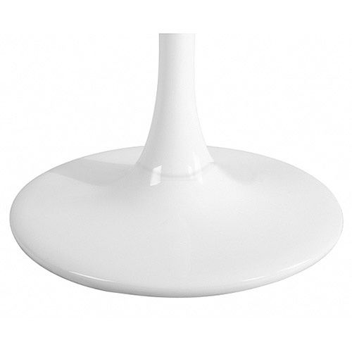 Table À Manger Ronde 110 Cm Avec Plateau En Mdf Et Base En Métal – Design Moderne Et élégant - Blanc
