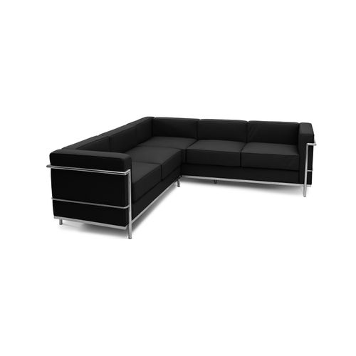 Canapé D'angle Squar (5 Places)- Cuir Premium Rouge