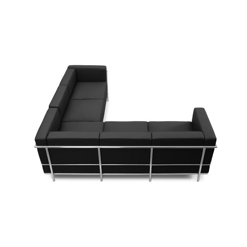 Canapé D'angle Squar (5 Places)- Cuir Premium Rouge
