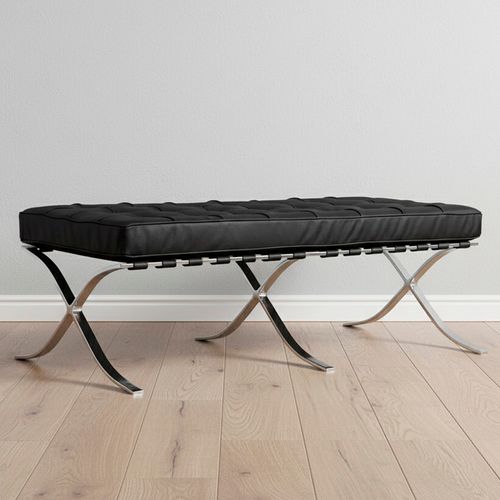 City Pouf (2 Places) - Cuir Premium Ivoire