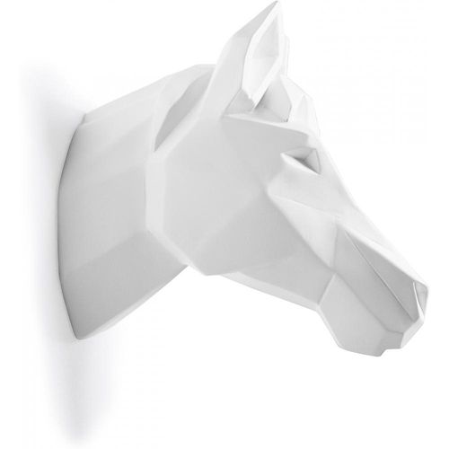 Tête De Cheval Origami - Résine Blanc