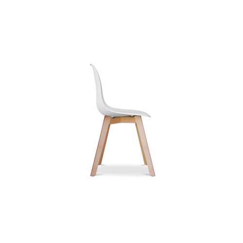 Chaise À Manger Design Scandinave Brielle Rouge