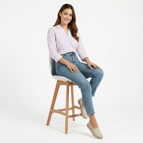 Premium Tabouret De Bar Brielle Avec Coussin De Scandinave - Bois Blanc