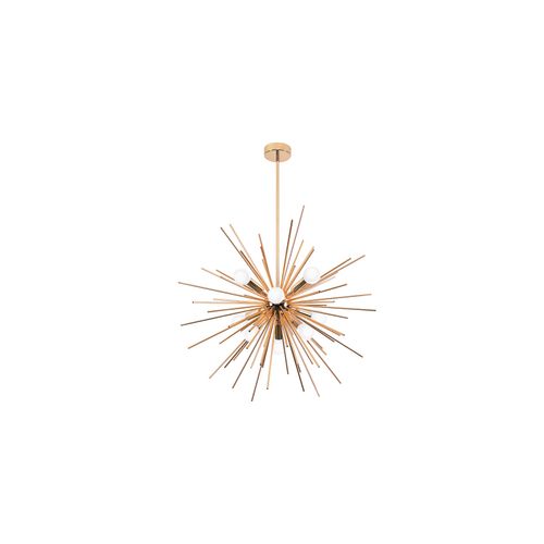 Lampe Suspendue 9 Ampoules Lydia - Métal Doré