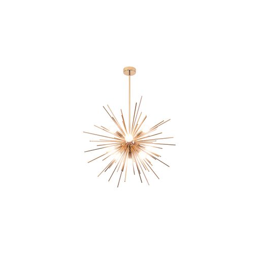 Lampe Suspendue 9 Ampoules Lydia - Métal Doré