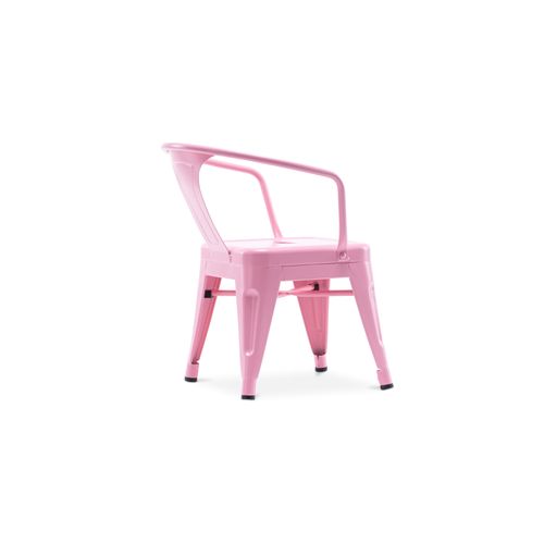 Chaise Pour Enfant Bistrot Metalix – Avec Accoudoirs - Métal Aigue-marine