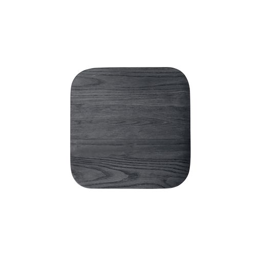 Tabouret Bistrot Metalix - 46 Cm - Métal Et Bois Foncé Gris Foncé