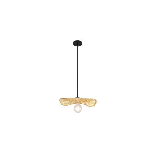Lampe Suspension Artisanale Design Design Boho Bali En Bambou - Brena Bois Naturel