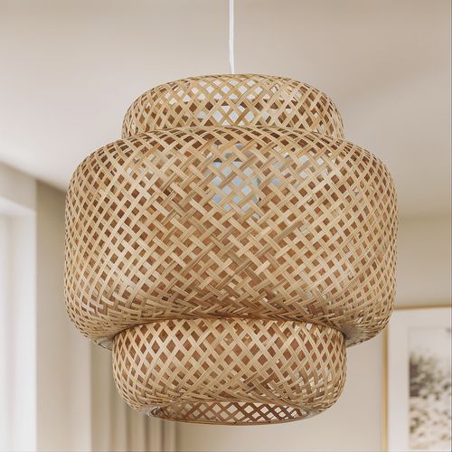 Suspension artisanale en laiton Ayour doré60cm